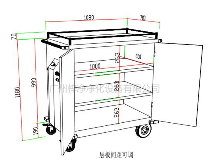 電動密封下送車標準方案設計示意圖內(nèi)部結(jié)構(gòu)